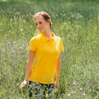Hanes - Women's Tagless Polo Organic