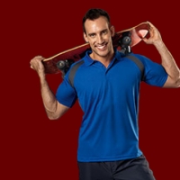 Hanes - Men's Tagless&reg; Polo ContraSTSports