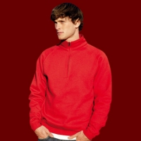 Fruit of the Loom - Zip Neck Raglansweat