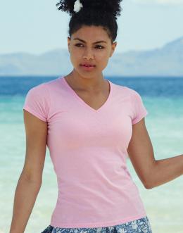 Fruit of the Loom - Lady-Fit Valueweight V-Neck T